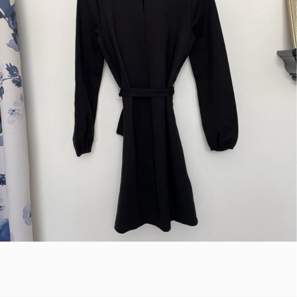 Boden Womens little black dress style Violet Ponte Shift size 6 ladies sleeves - Picture 15 of 16